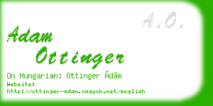 adam ottinger business card